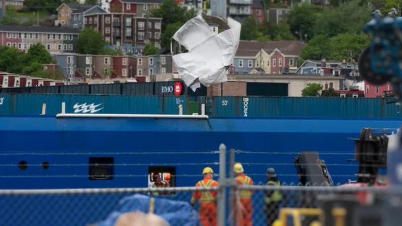 Ten days after the ‘disastrous accident’ in the Atlantic, the debris of the submarine “Titan” is delivered to Canada