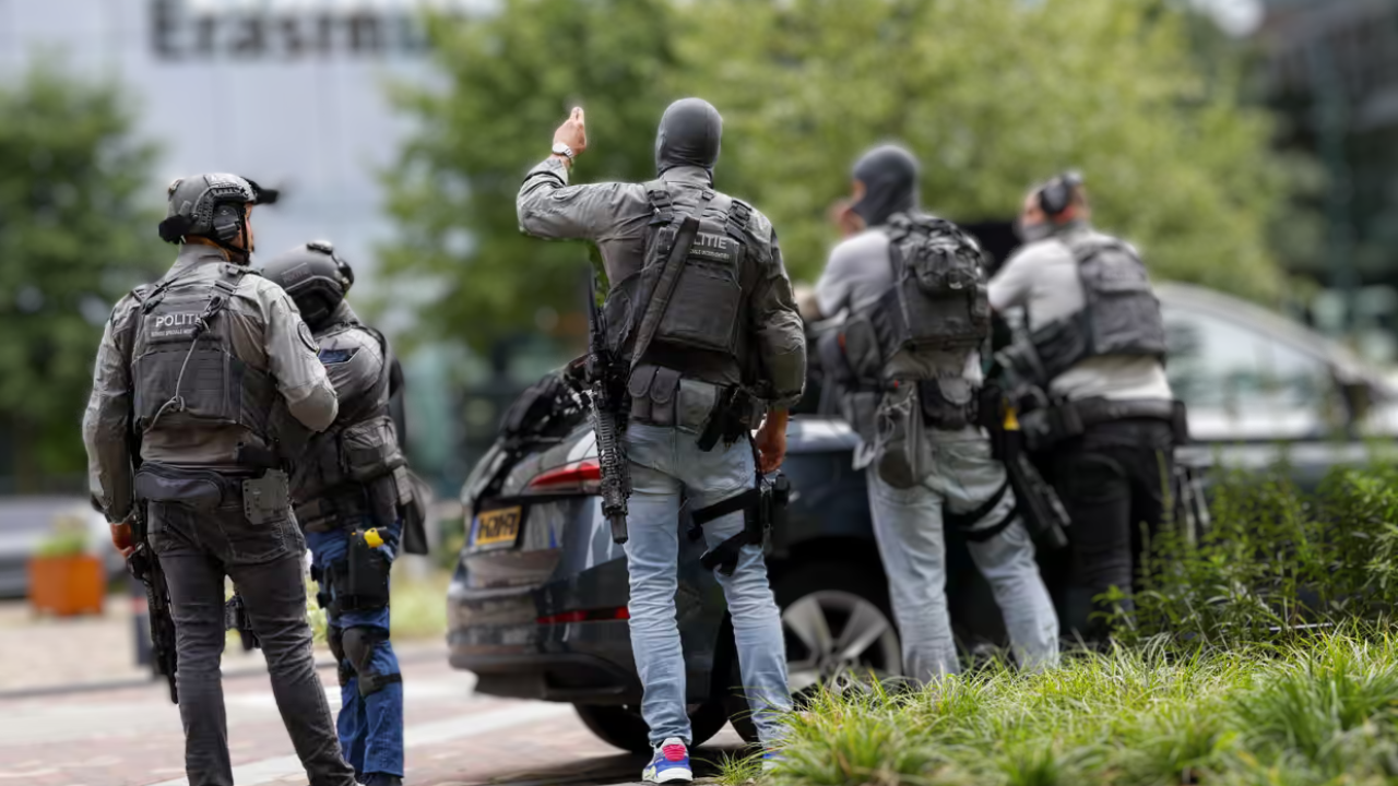 A man is detained by Dutch police in Rotterdam following fatal gunfire at a university hospital