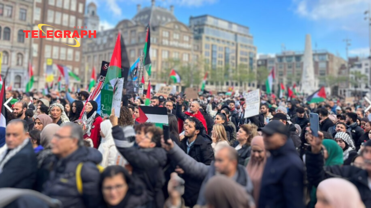 Amsterdam Pro-Palestine Demonstration, Protesters Warned About The Media 🇳🇱